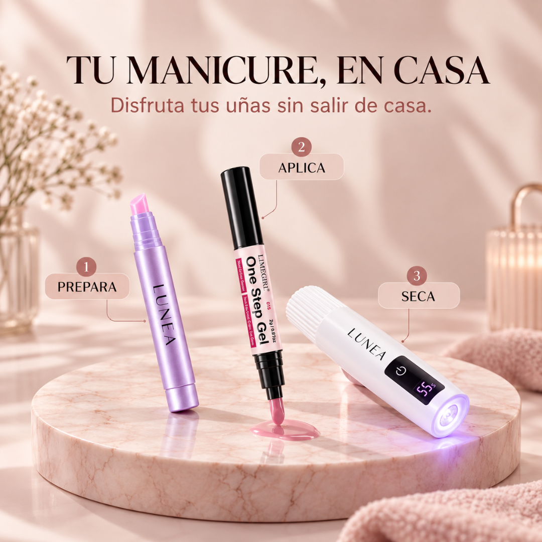 Kit de Gel para Uñas 3 en 1