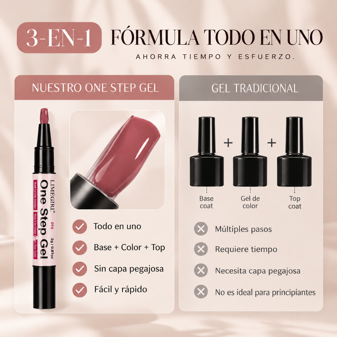 Kit de Gel para Uñas 3 en 1