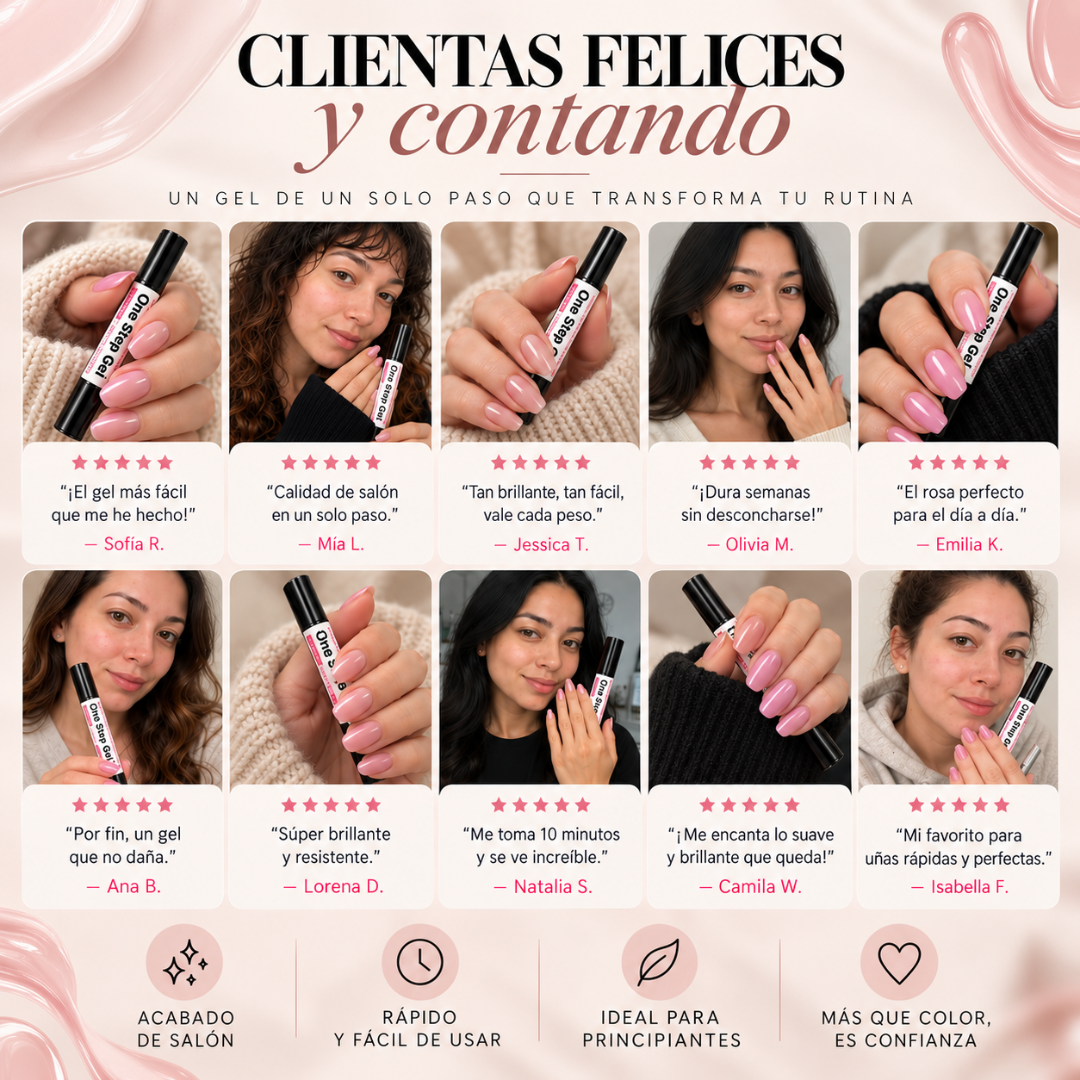 Kit de Gel para Uñas 3 en 1